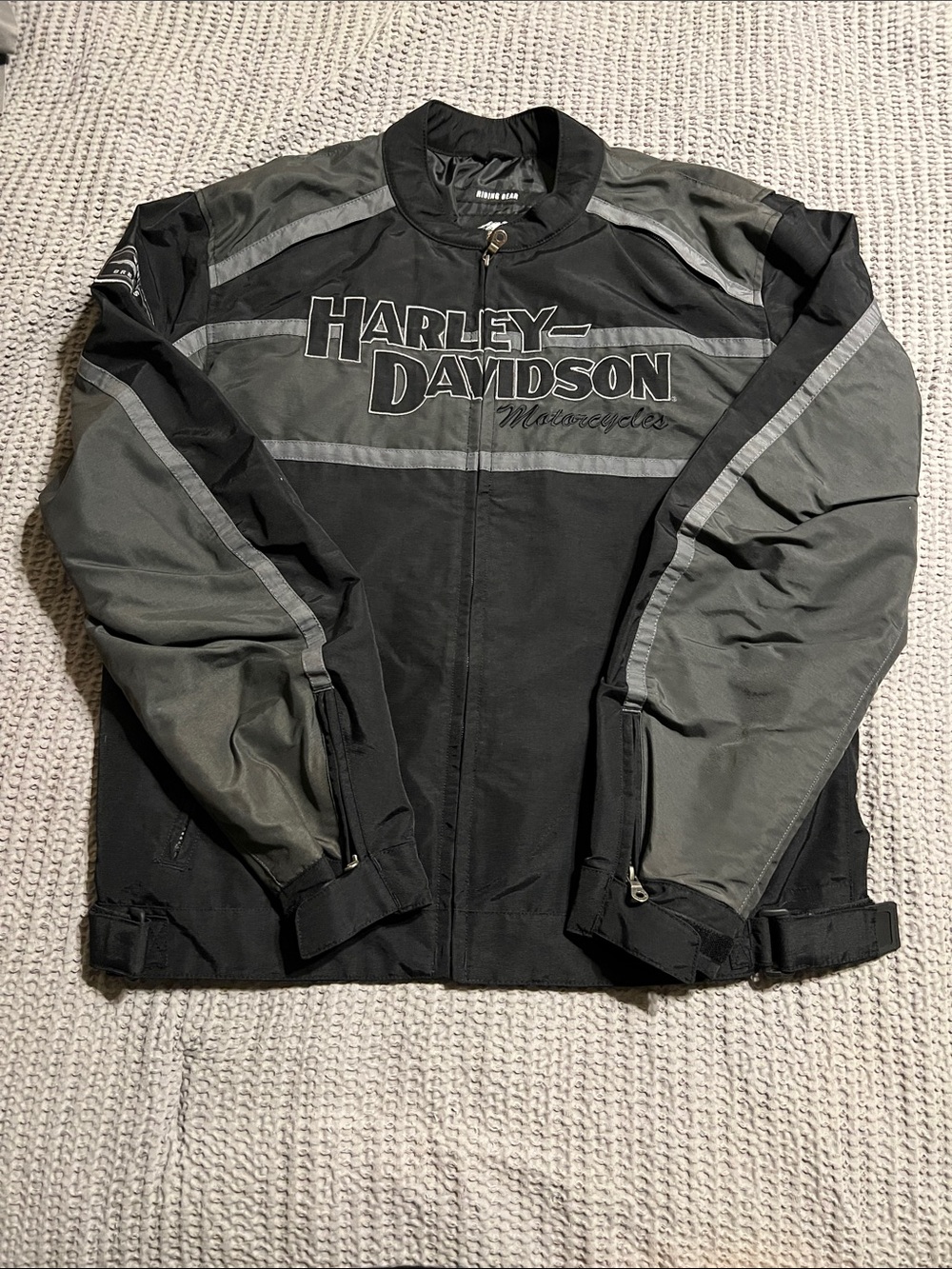 Harley-Davidson Black and Gray Performance Motorcycle Jacket